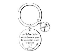 KJKJKJ Cadeaux Porte Clés Parrain- Parrain Cadeau Baptême-Demande Futur Parrain Cadeau Noël Anniversaire