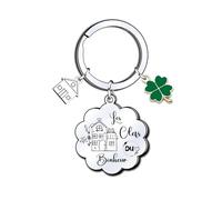 KJKJKJ Porte clé Maison Couple Personnalisé: Ensemble de Porte Clef en Acier Inoxydable - pour la Maison - Cadeau Amour de Pendaison de Crémaillère (1)