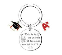 KJKJKJ Porte-clés de Remise de Diplôme de 2025,Porte-clés de Graduation,Cadeaux Inspirants Graduation,Porte-cles de Fin d'Études pour Cadeaux de Félicitations d'Obtention du Diplôme (1)