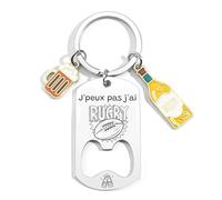 KJKJKJ Porte-clés Personnalisé,Coach Porteclef Décapsuleur Cadeau Original pour Fan de Sport,Personnalisé pour Basket Chasseur Football Golfeur Motard Pêcheur Cycliste Rugby Saxophone Cadeau (8)
