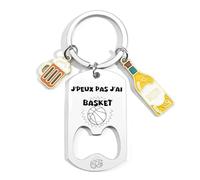 KJKJKJ Porte-clés Personnalisé,Coach Porteclef Décapsuleur Cadeau Original pour Fan de Sport,Personnalisé pour Basket Chasseur Football Golfeur Motard Pêcheur Cycliste Rugby Saxophone Cadeau (1)
