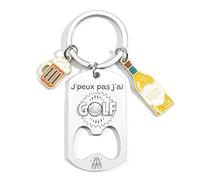 KJKJKJ Porte-clés Personnalisé,Coach Porteclef Décapsuleur Cadeau Original pour Fan de Sport,Personnalisé pour Basket Chasseur Football Golfeur Motard Pêcheur Cycliste Rugby Saxophone Cadeau (7)