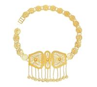 KJMWXOP Ceinture de chaîne de corps occidentale, ceinture de taille de Cowboy de Concert de pays, accessoires de bijoux en métal for femmes, robes de tenue(N-7843)