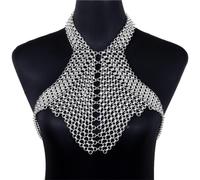 KJMWXOP Chaîne de corps à pompon for femmes, collier de soutien-gorge sexy, chaîne de taille, harnais doré for fête sur la plage, boîte de nuit, maillot de bain
