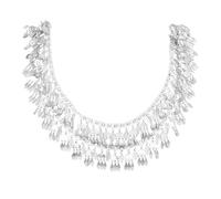 KJMWXOP Chaînes d'épaule afghanes dorées for femmes, bijoux de corps ethniques à pampilles, style bohème, accessoires(D)