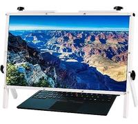 KJMWXOP Loupe d'écran d'ordinateur, loupe pour Moniteur vidéo de Jeu, Support amplificateur pour téléphone et Ordinateur Portable, Ultra-Claire