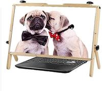 KJMWXOP Loupe d'écran d'ordinateur Portable, loupe de Protection Pliable 22 Pouces pour Ordinateur Portable, Verre Ultra-Clair Bleu