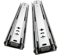 KJoBDwz 1 paire de glissières de tiroir pliables télescopiques à 3 plis - Extension complète - Glissières de tiroir industrielles à extension complète (1000 mm)