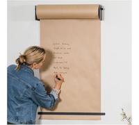 KJoBDwz Porte-rouleau de papier kraft Cutter pour distributeur de papier pour notes à accrocher au mur, support de papier Kraft écologique pour bureau/bar/studio/restaurant décor pour ca