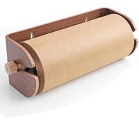 KJoBDwz Porte-rouleau de papier kraft Porte-rouleau de papier Kraft monté au mur, support pour présentoir pour rouleaux de papier Kraft de 30 cm de large, pour peinture/liste d'achats/menu décoration