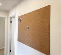 KJoBDwz Rouleau de liège, tableau d'affichage auto-adhésif en liège, largeur de 48 pouces/122 cm, panneau d'affichage en feutre de liège, flexible avec épaisseur 8 mm pour bureau, école, maison pour