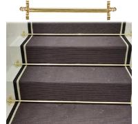 KJoBDwz Tiges pour le tapis des escaliers moquette pour escaliers, tige pour moquette en laiton doré, support tubulaire pour moquette pour escalier, facile à installer tapis imprimé (100 cm/39 in/3,3