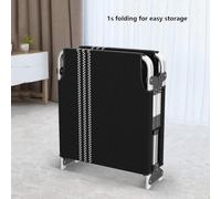 KjoiDWz Chaises de terrasse, lit pliant pour invités avec matelas, lit pliant simple pour la maison, le bureau, lit de marche pour adultes (avec matelas)