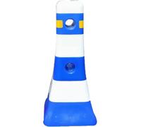 KjoiDWz Cônes de signalisation Anti-Collision en PVC, cônes de signalisation, piliers d'isolation en Plastique, glissières de sécurité routières, piquets de déviation routière(Blu)