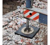 KjoiDWz Coussin de remorque avec Surface texturée, Coussinets de nivellement for Camping-Car for stabilisateur Avant ou arrière, Coussin de stabilisateur en Caoutchouc(19.7x19.7x2.4/50x50x6cm)