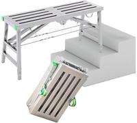 KjoiDWz Échafaudage Pliable à Hauteur réglable, for Le Lavage, Le Nettoyage et l'entretien des véhicules, Facile à Transporter(140x40cm)