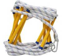 KjoiDWz Échelle de Corde multifonctionnelle, échelle de Sauvetage Ignifuge, échelle de Secours d'urgence avec Crochets, 5 à 20 m(12m)
