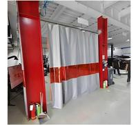 KjoiDWz Écrans de soudage avec œillet en cuivre, couverture de protection avec fenêtre de visualisation rouge, for salle des machines et atelier(6X3 M/19.7x9.8 ft)