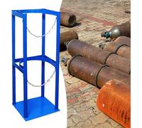 KjoiDWz Support de Bouteille d'oxygène en métal for 1, 2 ou 3 Bouteilles, Grand Format, Support de Rangement au Sol for Bouteilles de gaz médical, for Atelier/hôpital(1 Bottle - 31cm (12 1/5"))