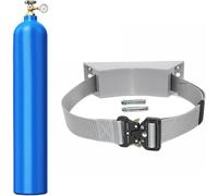 KjoiDWz Support de Bouteille d'oxygène et d'acétylène for Usage médical/Commercial/Domestique, Support de Rangement for Bouteilles de gaz avec vis/Sangle(Grigio,1pc)