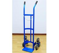 KjoiDWz Support de réservoir cylindrique Bleu à 6 Roues, Chariot cylindrique en Acier avec chaîne de Protection, for Maisons de Retraite, Services et cliniques.