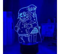 KJsdaADSA 3D Night Light Anime Illusion Led Décor Anime Led Lumière Soul Eater pour Chambre Décoratif Night Light Cadeau D'anniversaire Chambre D'enfants Lampe De Table 3D Manga Soul Eater 7 couleurs