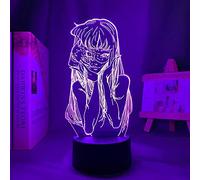KJsdaADSA Anime 3D Lampe Junji Ito Collection Tomie pour Chambre Décor Veilleuse Anniversaire Manga Junji Ito Collection Led Veilleuse 7 couleurs