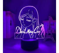 KJsdaADSA Anime lampe veilleuses Shinobu Oshino 3D LED Illusion Figure Manga/néon pour enfants chambre décor anniversaire cadeau 7 couleurs