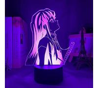 KJsdaADSA Lampe 3D Illusion LED Kimetsu No Yaiba Muichiro Tokito - Veilleuse pour Chambre Décor - Cadeau Anime - 7 Couleurs