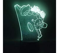 KJsdaADSA Lampe Illusion 3D LED Night Light Anime Sosuke et Ponyo sur la falaise 16 couleurs Fading Mood USB Touch Lampe de tablecadeaux de vacances d'anniversaire