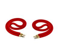 KJSHXYG Lot de 2 Longues Cordes de sécurité Rouges pour Le contrôle des foules, pour Les lieux de culte, Les Palais de Justice, Les musées et Les hôtels, en Velours Souple et Portable.