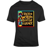KJTEDZSXD African American College Alliance Aaca Black Classic Short Sleeve Unisex T-Shirt Gift Manches Courtes(Medium)