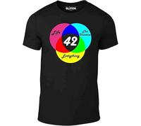 KJTEDZSXD Answer is 42 Men's T-Shirt - Inspired by Hitchhikers Guide to The Galaxy Sci FI Manches Courtes(Small)