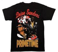 KJTEDZSXD by KIY Vintage Deion Sanders Primetime T Shirt Manches Courtes(Large)