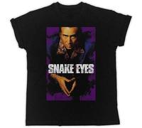 KJTEDZSXD Cool Snake Eyes Movie Poster Shirt Men Black Mens T Shirt Manches Courtes(Large)