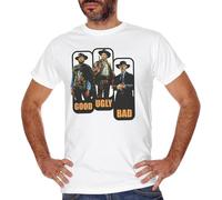 KJTEDZSXD Cuc T Shirt Man Clint Eastwood Cinema The Good The Bad The Bad holliwiood Manches Courtes(XX-Large)