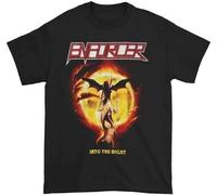 KJTEDZSXD Enforcer Men's Into The Night T-Shirt Manches Courtes(Small)