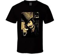 KJTEDZSXD Gangs of New York Movie Daniel Day Lewis Black Classic Short Sleeve Unisex T-Shirt Gift S-4XL Manches Courtes(Medium)