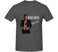 KJTEDZSXD Gianna Nannini Maschi E Altri Shirts 100 Cotton Men Round Neck Grey Manches Courtes(3X-Large)