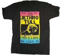 KJTEDZSXD Kafei Jethro Tull T Shirt - Albert Hall Thick As A Brick Gig 100% US Import X-Small Manches Courtes(X-Large)