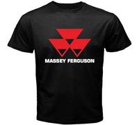 KJTEDZSXD Kafei New Massey Ferguson Tractor Agriculture Logo Men's Black T-Shirt Size Black Manches Courtes(Small)