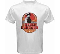 KJTEDZSXD Merle Haggard Logo Men's White Tshirt Manches Courtes(3X-Large)