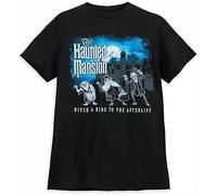 KJTEDZSXD Parks Haunted Mansion Hitch A Ride to The Afterlife T-Shirt S Or M New Manches Courtes(Large)