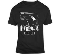 KJTEDZSXD Playboi Carti Die Lit Album Cover Poster Black Classic Short Sleeve Unisex T-Shirt Gift Manches Courtes(Small)