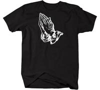 KJTEDZSXD Praying Hands of The Lord Savior God T Shirt Manches Courtes(XX-Large)