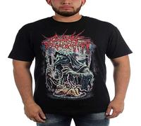 KJTEDZSXD Qtrdh Cattle Decapitation Mens Plague Borne Short Sleeve T Shirt Black Manches Courtes(Small)