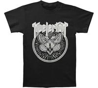 KJTEDZSXD Shane Kvelertak Nordic Moth Over Owl Face T Shirt Black Manches Courtes(Large)