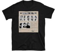 KJTEDZSXD Ted Bundy Wanted by FBI Poster & Mugshot - T-Shirt - Serial Killer True Crime Manches Courtes(Medium)