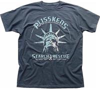 KJTEDZSXD ximen Snake Plissken Escape from New York Search and Rescue Charcoal t-Shirt fn Manches Courtes(XX-Large)