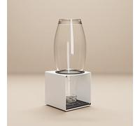 KJUB Porte-bouteilles compatible avec les bouteilles SodaStream, Aarke, AirUp etc. - Pour sécher et ranger des bouteilles en verre et en acier inoxydable - Extensible de 1, 2, 3, 4 (blanc)